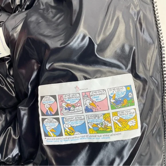 ❣️2X HP❣️ Moncler Maya Fur Jacket 5/XL Black - Picture 6 of 16